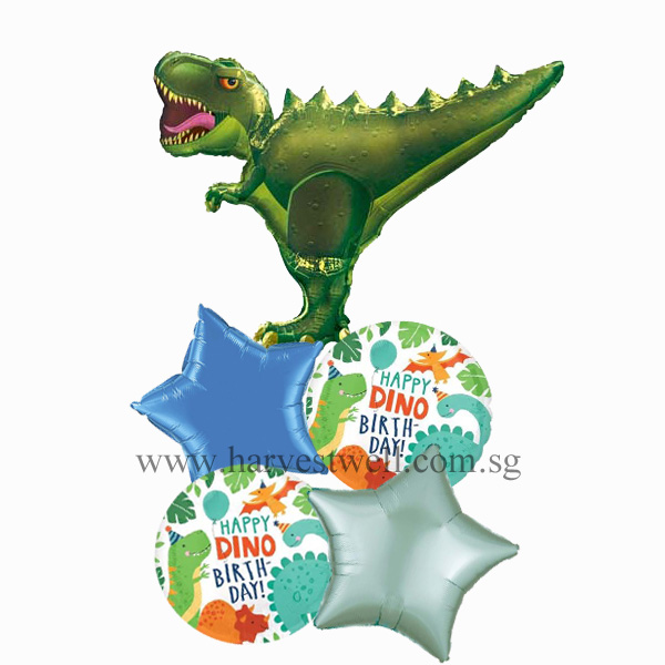 Dinosaur T-Rex Birthday Balloon Package